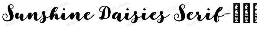 Sunshine Daisies Serif字体转换
